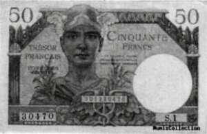 50 francs Trésor Français type 1947