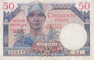 50 francs Trésor Français type 1947