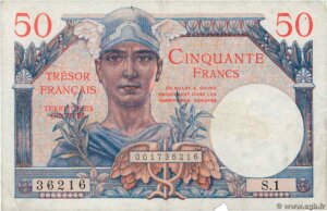 50 francs Trésor Français type 1947