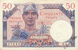 50 francs Trésor Français type 1947