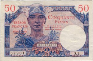 50 francs Trésor Français type 1947