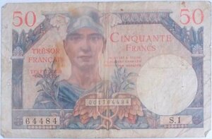 50 francs Trésor Français type 1947