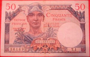 50 francs Trésor Français type 1947