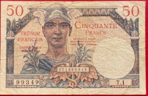 50 francs Trésor Français type 1947