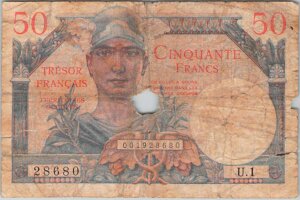 50 francs Trésor Français type 1947