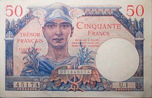 50 francs Trésor Français type 1947