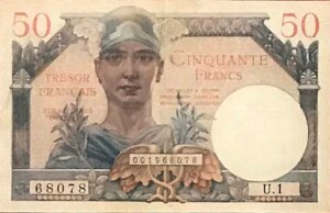 50 francs Trésor Français type 1947