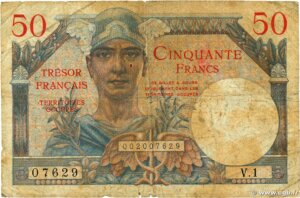 50 francs Trésor Français type 1947