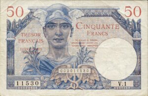 50 francs Trésor Français type 1947