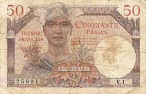 50 francs Trésor Français type 1947