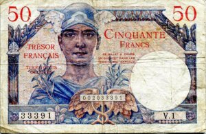 50 francs Trésor Français type 1947