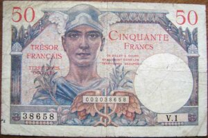 50 francs Trésor Français type 1947