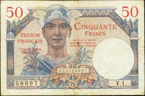 50 francs Trésor Français type 1947