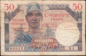 50 francs Trésor Français type 1947