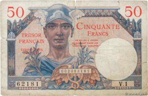 50 francs Trésor Français type 1947