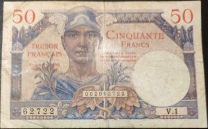 50 francs Trésor Français type 1947