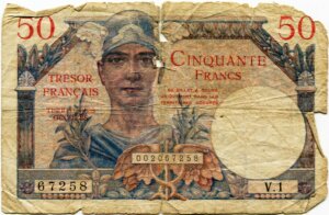 50 francs Trésor Français type 1947