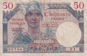 50 francs Trésor Français type 1947