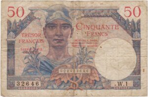 50 francs Trésor Français type 1947