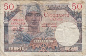 50 francs Trésor Français type 1947