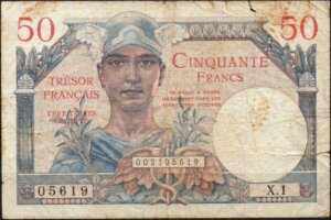 50 francs Trésor Français type 1947