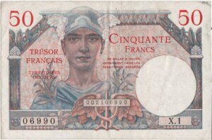 50 francs Trésor Français type 1947