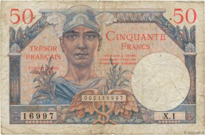 50 francs Trésor Français type 1947