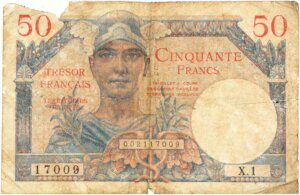 50 francs Trésor Français type 1947