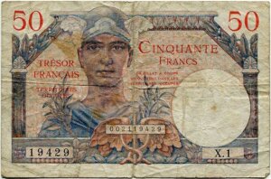 50 francs Trésor Français type 1947