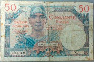 50 francs Trésor Français type 1947