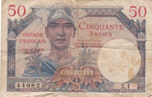 50 francs Trésor Français type 1947