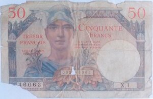 50 francs Trésor Français type 1947