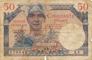 50 francs Trésor Français type 1947