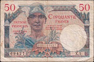 50 francs Trésor Français type 1947