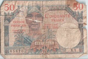 50 francs Trésor Français type 1947