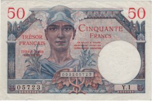 50 francs Trésor Français type 1947