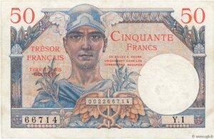 50 francs Trésor Français type 1947