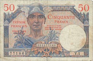 50 francs Trésor Français type 1947