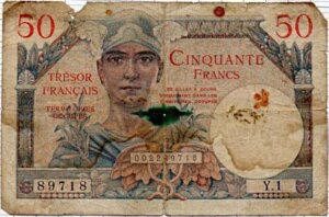 50 francs Trésor Français type 1947