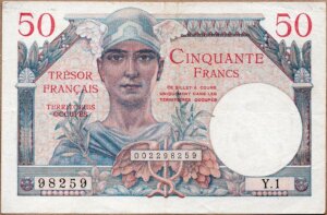 50 francs Trésor Français type 1947