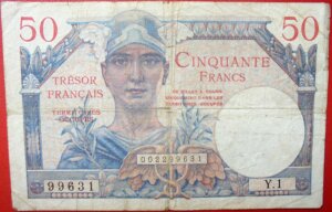 50 francs Trésor Français type 1947