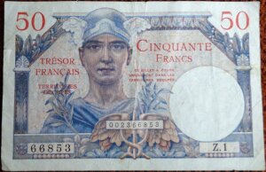 50 francs Trésor Français type 1947