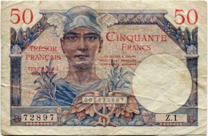 50 francs Trésor Français type 1947