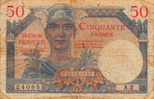 50 francs Trésor Français type 1947