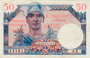 50 francs Trésor Français type 1947