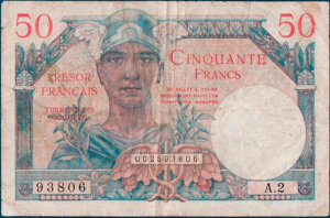 50 francs Trésor Français type 1947