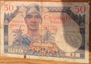 50 francs Trésor Français type 1947