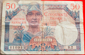 50 francs Trésor Français type 1947