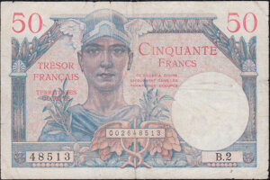 50 francs Trésor Français type 1947