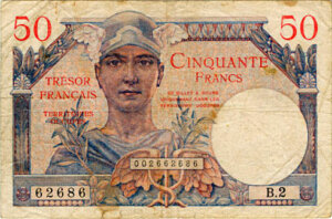 50 francs Trésor Français type 1947